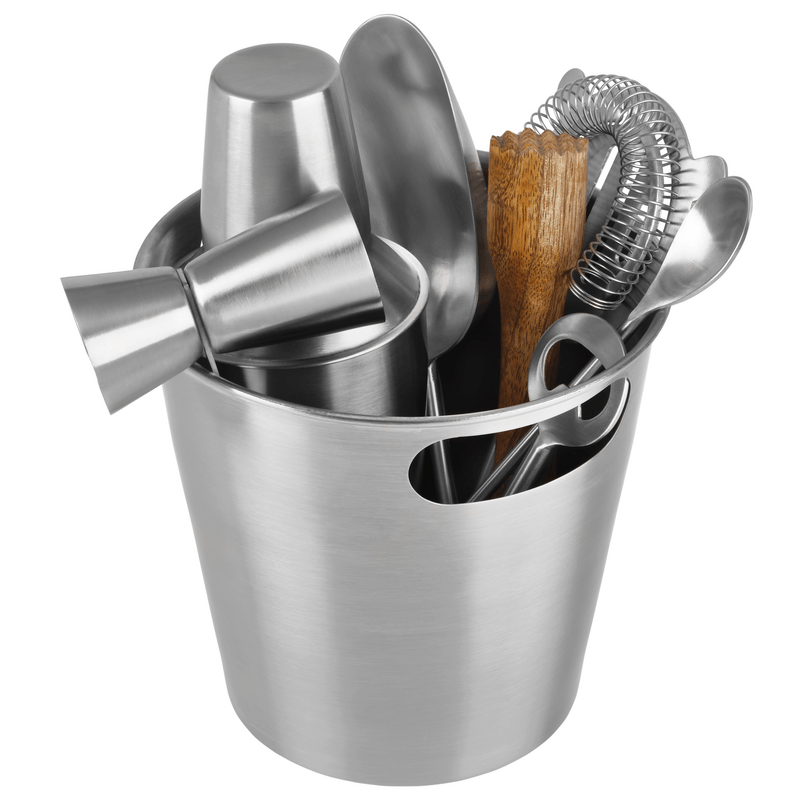 Essentials 8 Piece Barware Cocktail Shaker Bartool Set - Image 13