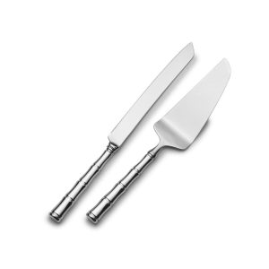 Mandarin Sterling Wedding Cake Knife and Server Set