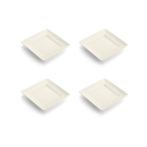 Italian Countryside? Square Dipping Plates. Set of 4