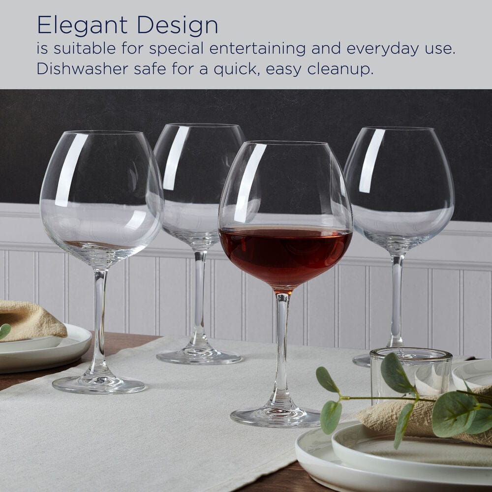 Lana Set of 4 Red Wine Balloon Glasses - Image 6
