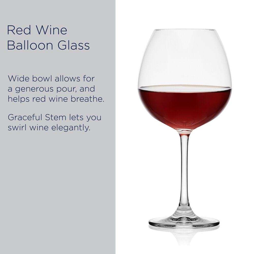 Lana Set of 4 Red Wine Balloon Glasses - Image 7