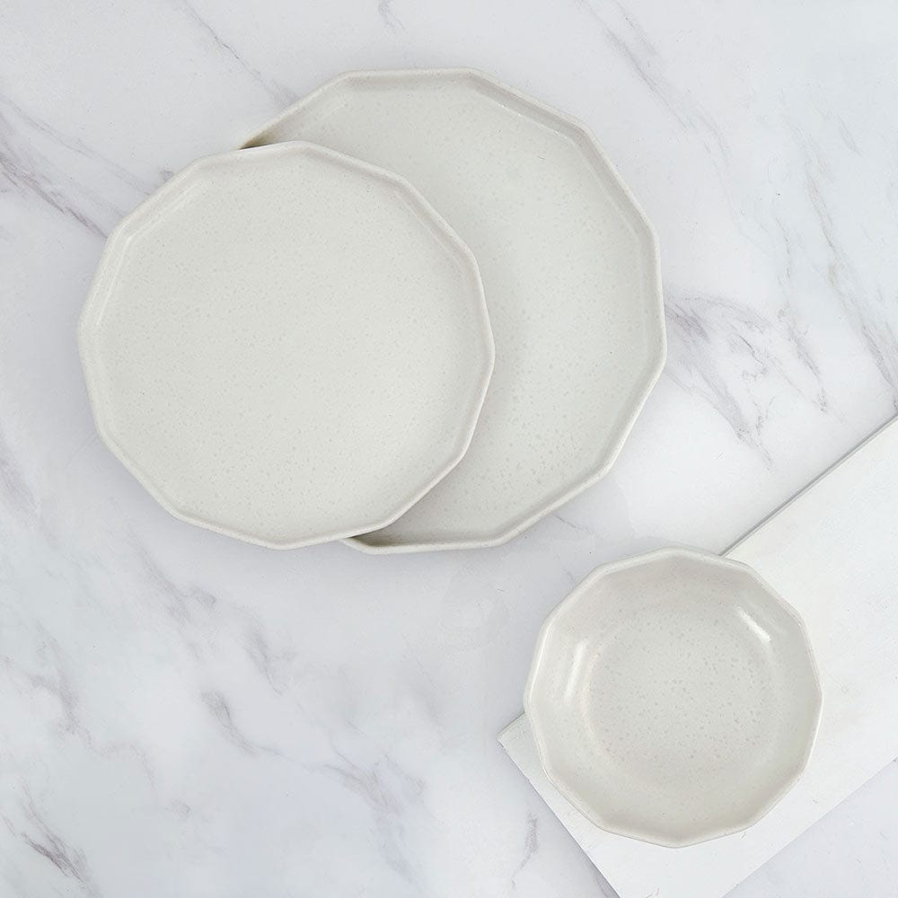 Luxor White 12 Piece Dinnerware Set. Service for 4 - Image 2