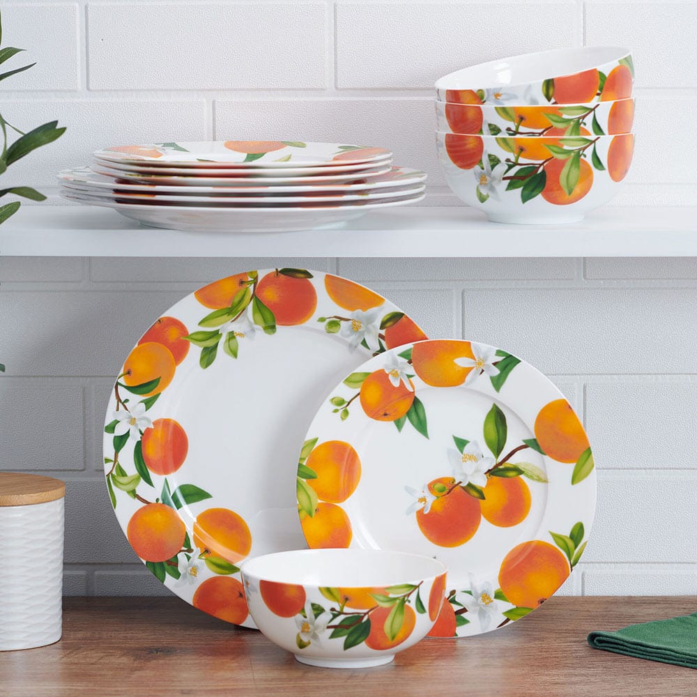 Mandarin 12 Piece Dinnerware Set. Service for 4 - Image 2