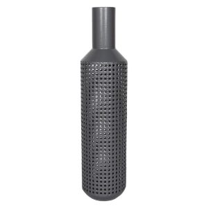 Metal Woven Vase. 34 Inch
