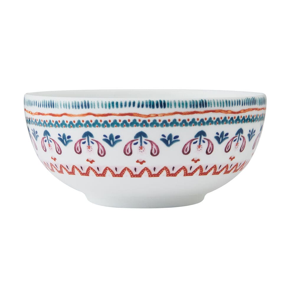 Painted Medallion Set of 4 Soup Cereal Bowls - Image 8