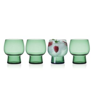 Phoebe Sage Set of 4 Double Old Fashioned Glasses