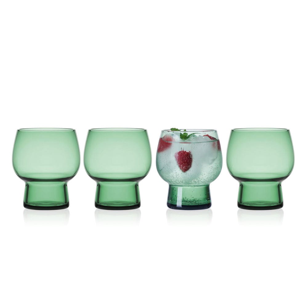 Phoebe Sage Set of 4 Double Old Fashioned Glasses