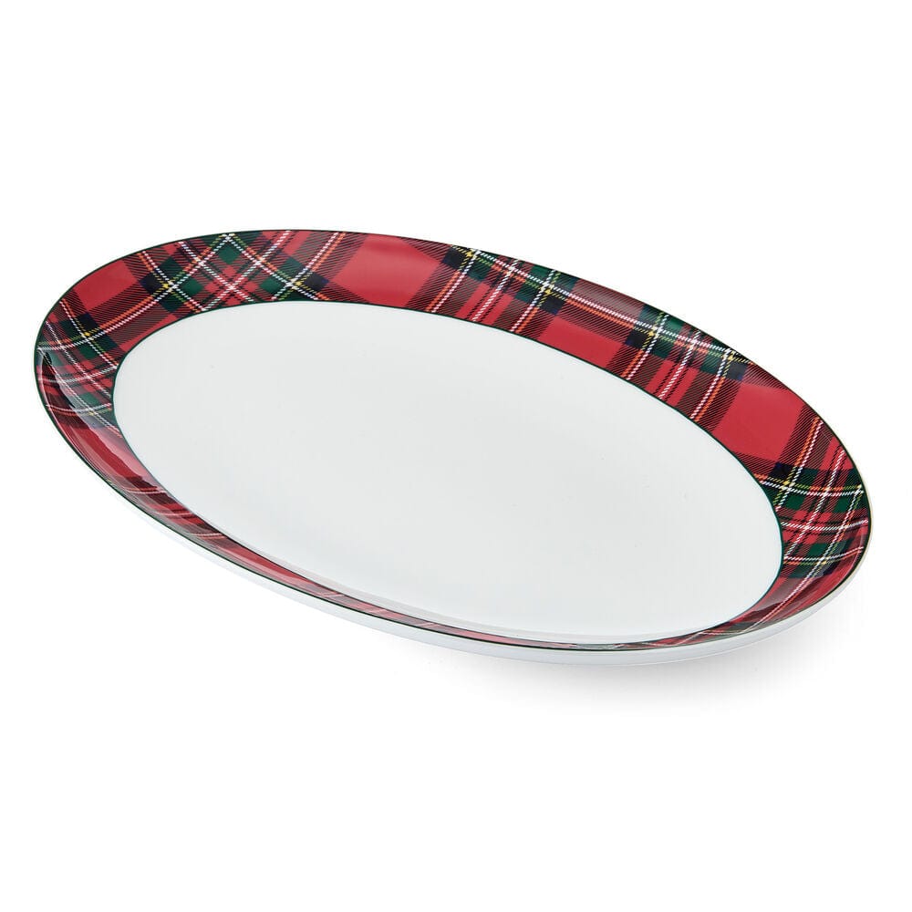 Tartan Red Oval Platter - Image 4