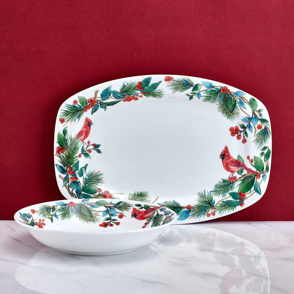 Winter Cardinal Serve Bowl - Image 8
